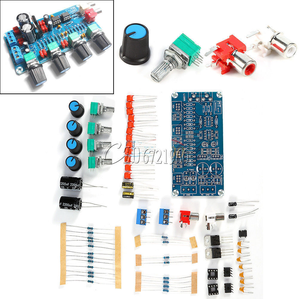 NE5532 OP-AMP HIFI Amplifier Volume Tone EQ Control Board Preamplifier DIY Kits