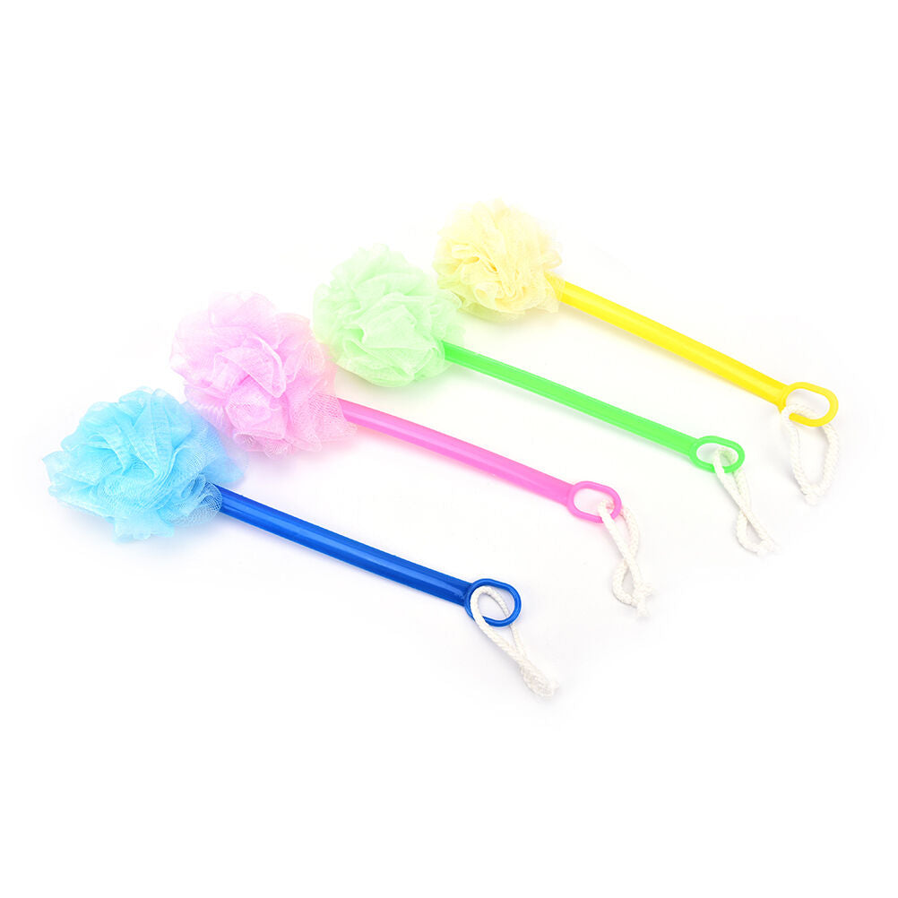 1pc long handled plastic body bath shower back brush scrubber skin cleanin.l8