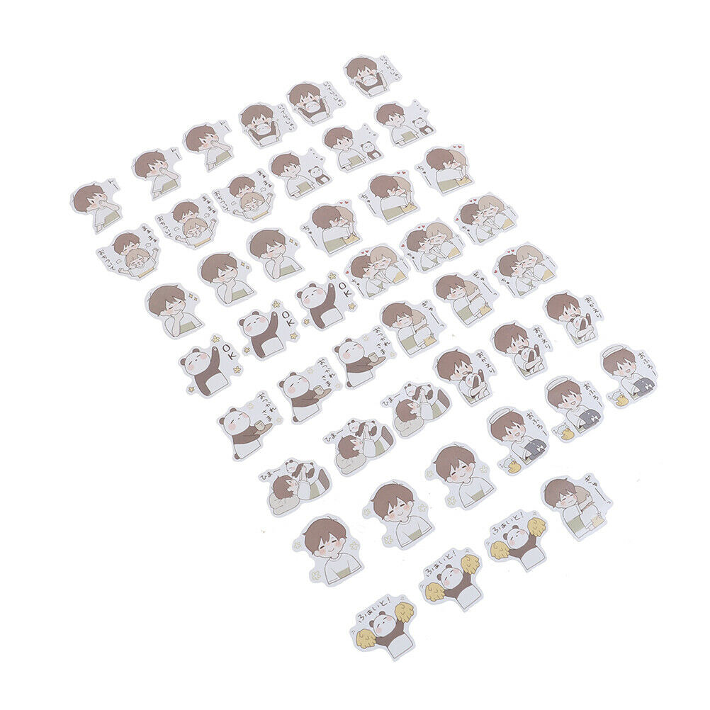 45pcs cute cartoon panda DIY Diary Craft Stickers Scrapbooking decorJA.l8
