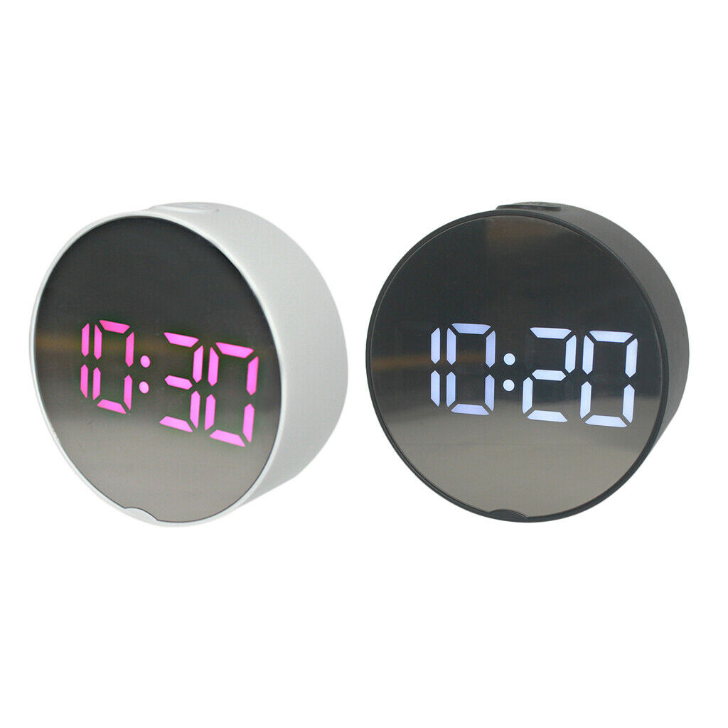 2x Digital LED Alarm Clock Multi-function Clock for Bedroom Office Elders