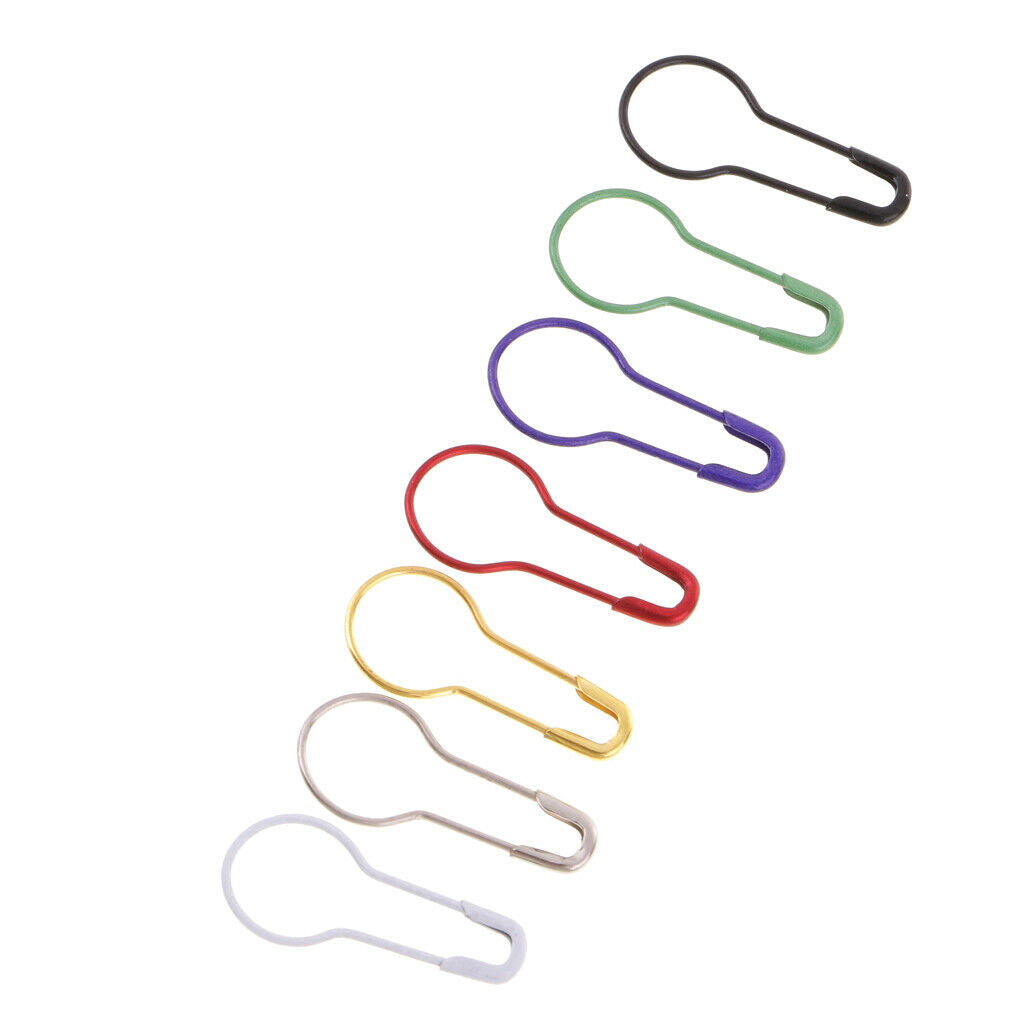 100x Calabash Shape Safety Pin Pear Gourd Shape Fasteners for Craft Supplies
