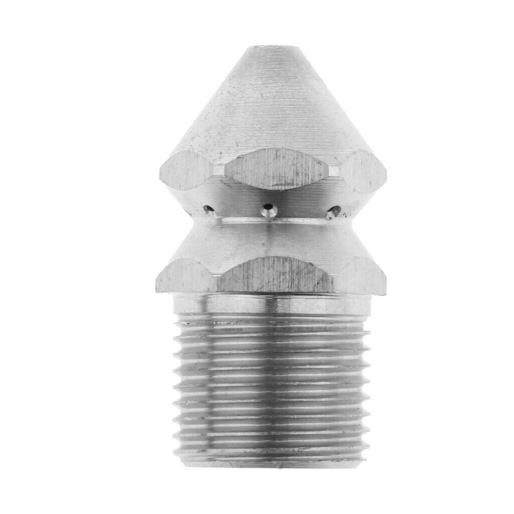 3/8'' Steel High Pressure Washer Drain Sewer Cleaning Pipe Spray Nozzle Head