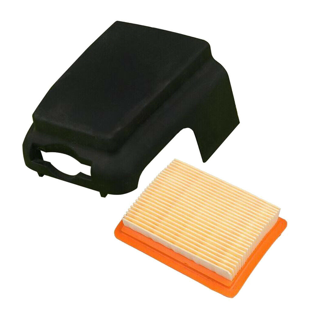 Replacement air filter with filter cover thread trimmer kit for Stihl FS120