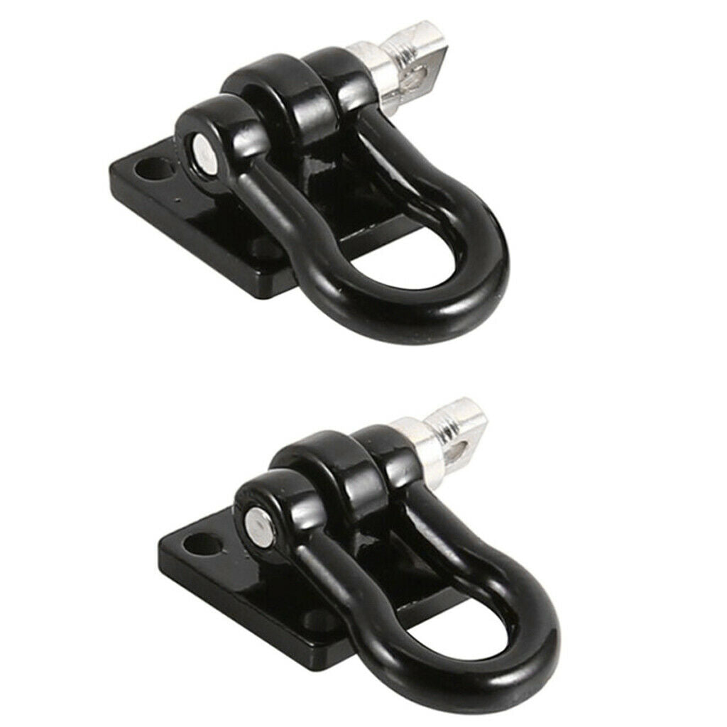 Metal Trailer Tow Hook Buckle Winch Shackles Accessories for   4 1/10 Scale RC
