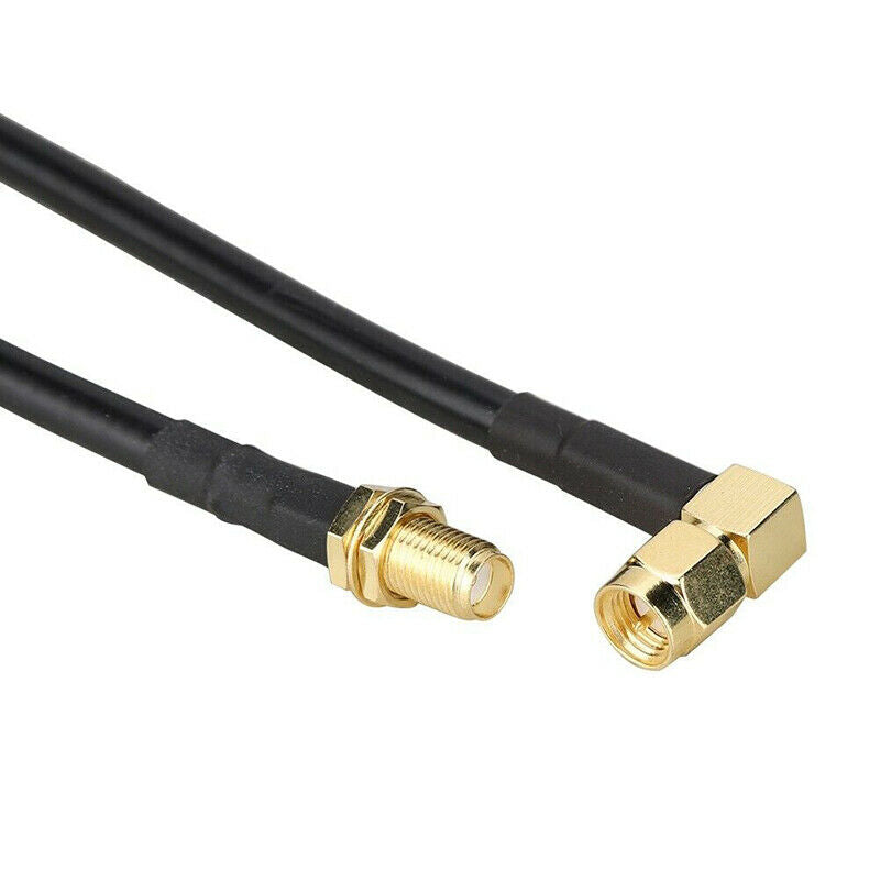 Black SMA Female To Male Antenna Extend Cable For Baofeng UV-5R UV-82 UV-9R Plus