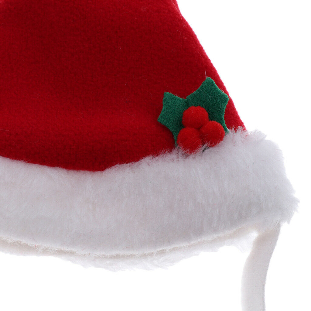 Dog Cat Pets Santa Hat Christmas Costume for Puppy Kitten Small Cats Dogs