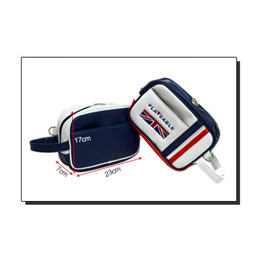 Golf Valuables Accessory Pouch Ditty Tool Marker Tee Zippered Bag - Royal Blue,