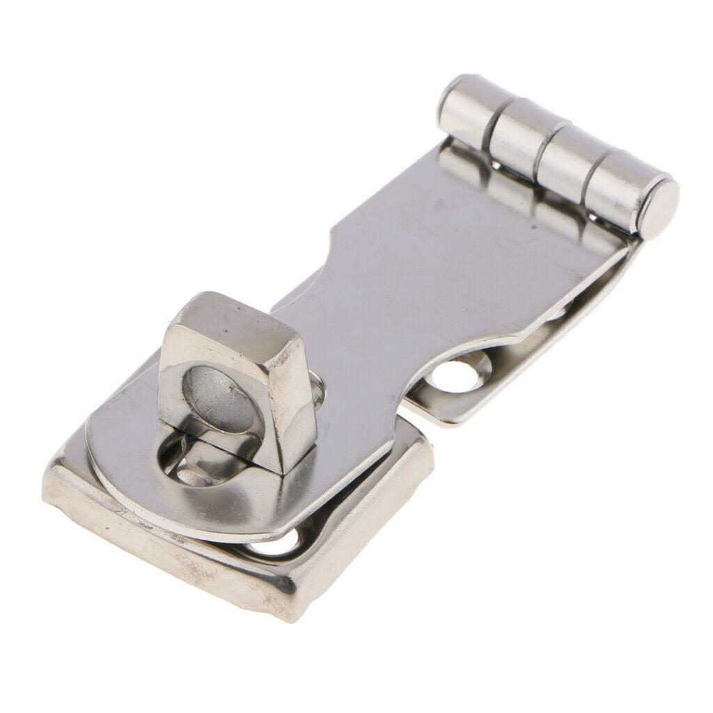 Polished Door Latch Hasp Stainless Steel Window Gate Safety Lock Buckle