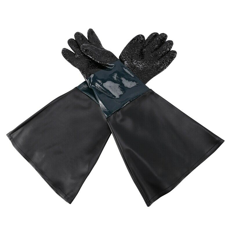 1 Pair Heavy Duty Gloves Soft Comfortable Sandblasting Machine Gloves for SandF5