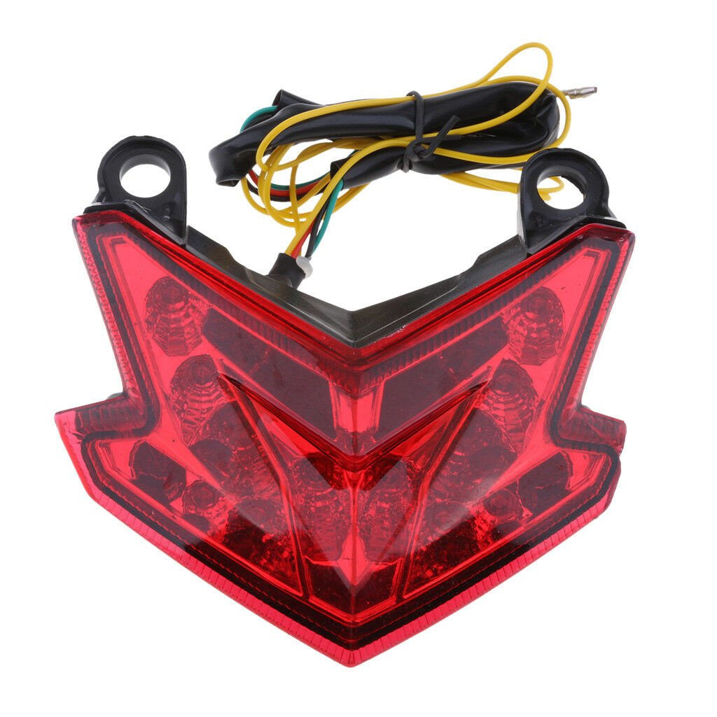 Led Integrated Tail Turn Signal Light For KAWASAKI Ninja ZX-6R Z800 Red Lens