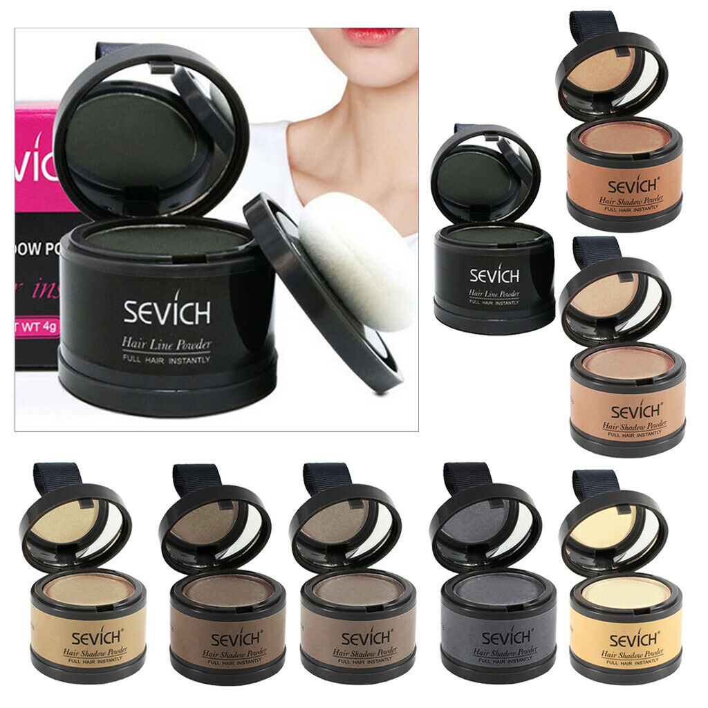 Hairline Modified Shadow Powder with Mirror Hair Line Roots Cover Black