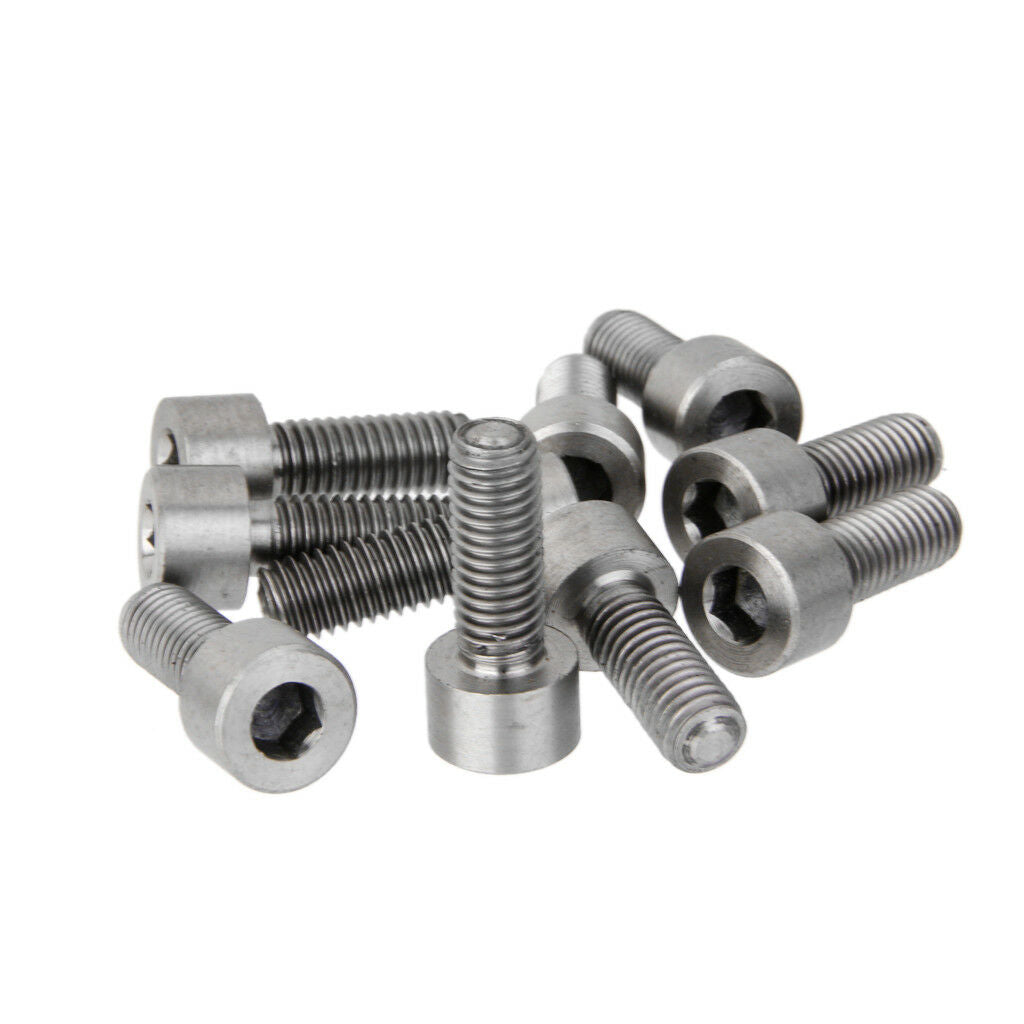 10pcs M8*20 Titanium Alloy Allen Bolt Socket   Screws Hex Head Hexagon