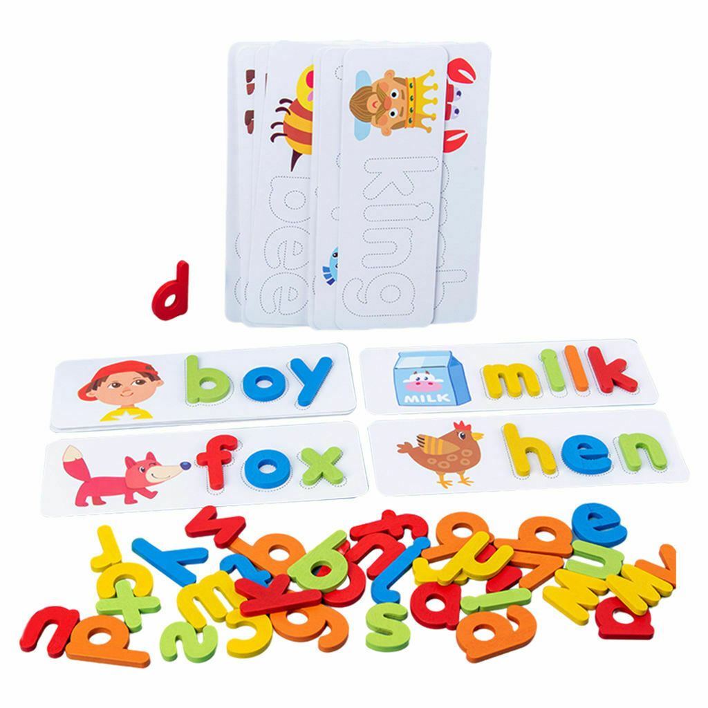 Spelling Word Puzzle Game Recognition Alphabet Abc Letter for Activities