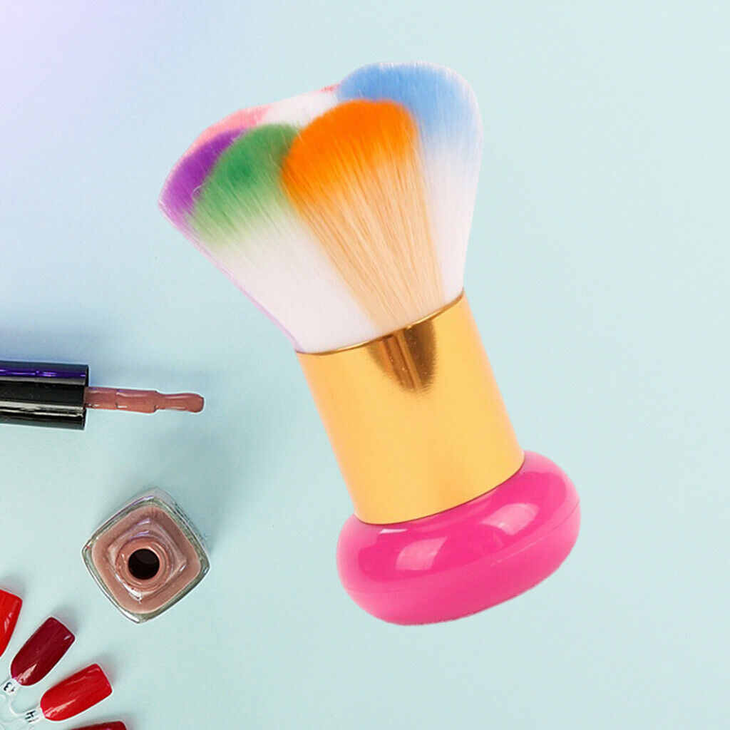 Foundation Nail Art Colorful Cleaning Brush Powder Dust Remover Manicure