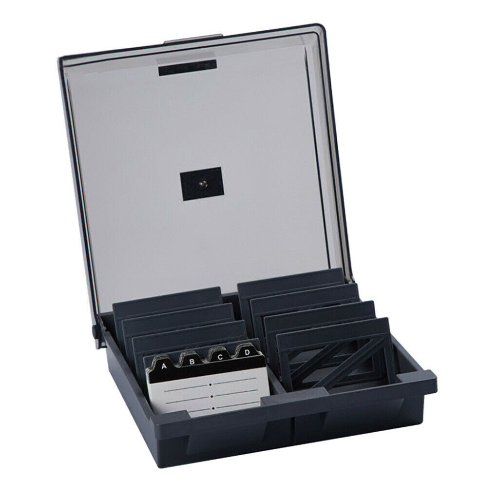 Business Card Holder ID Card Organizer 8 Divider Up to 1000 Standard cards