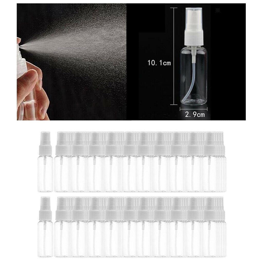 100Pcs Mini Spray Refillable Sprayer Empty Cosmetic Bottles Pump Reusable