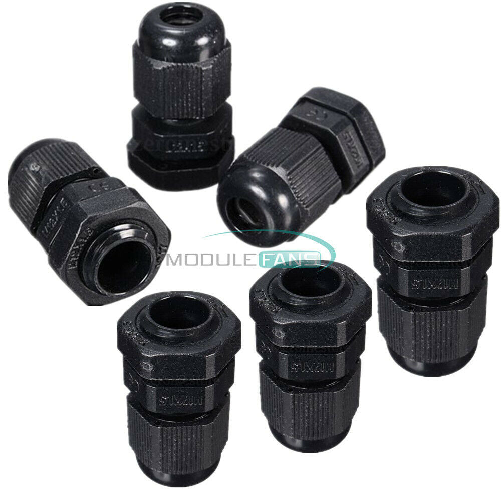 10PCS Fixing Gland Connector PG7 3.5-6mm Dia Cable Wire Waterproof