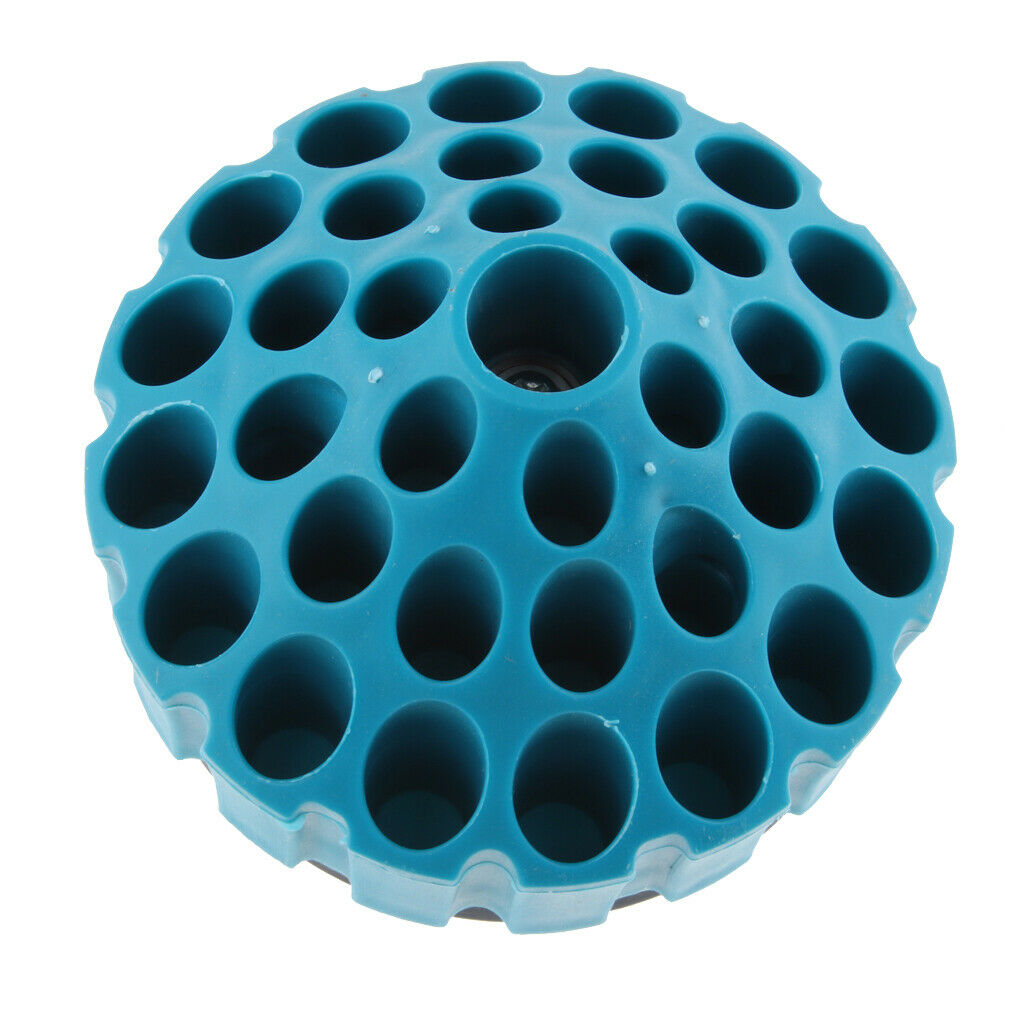 Multifunctional Blue Plastic Round Shape Drill Bit Storage Case Stand Holder