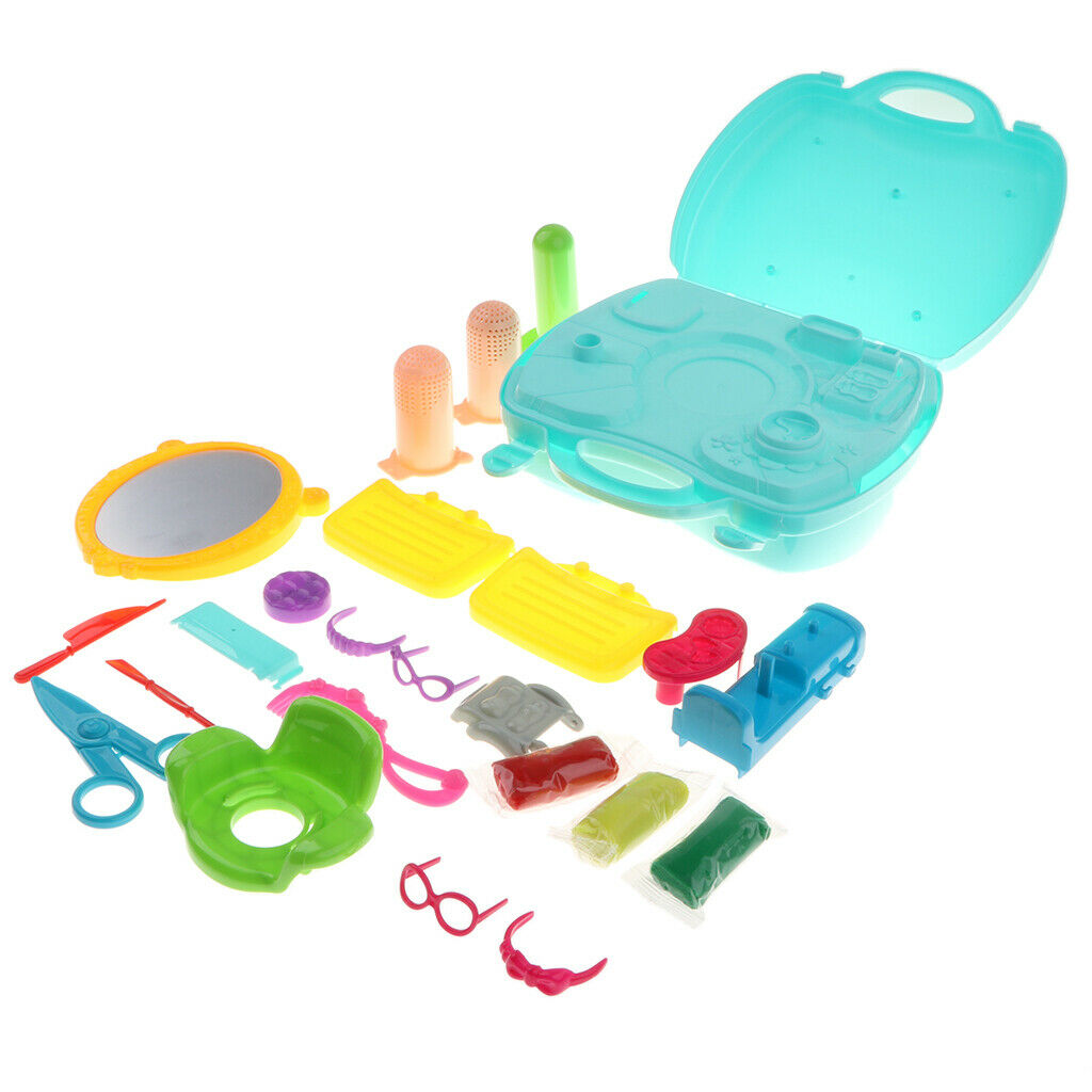Simulation Barbershop Kit with 27Pcs Other Accessories, Kids Children's Pretend