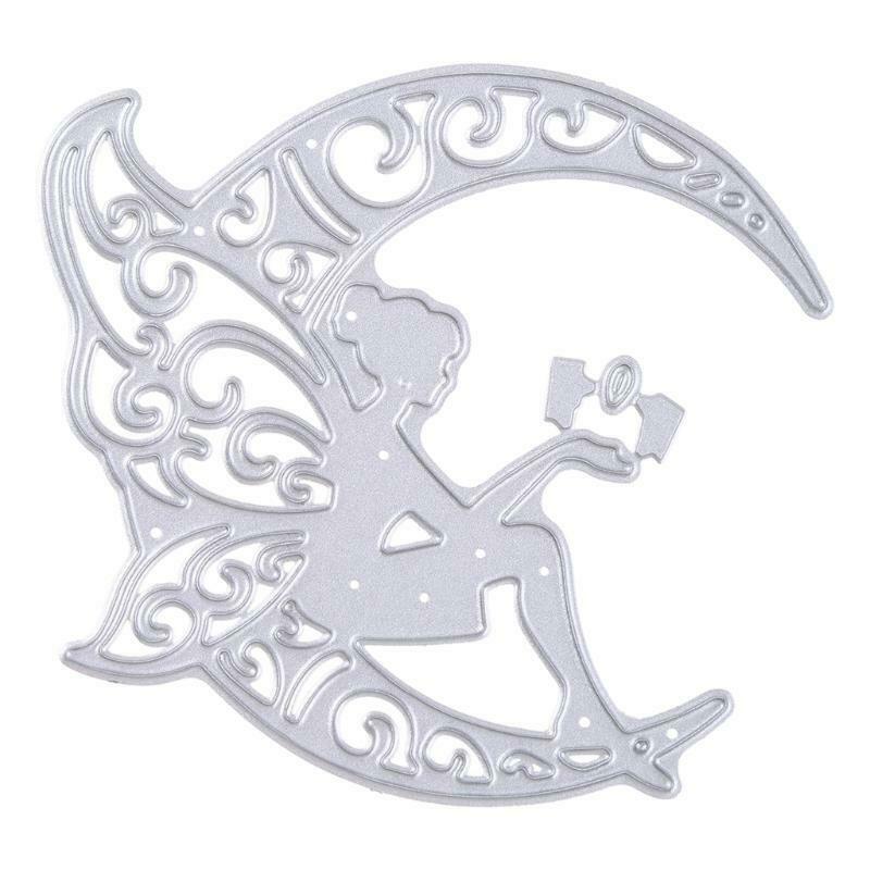Moon Fairy Metal Cutting Dies Stencil Scrapbooking DIY Album Stamp Paper Emboss