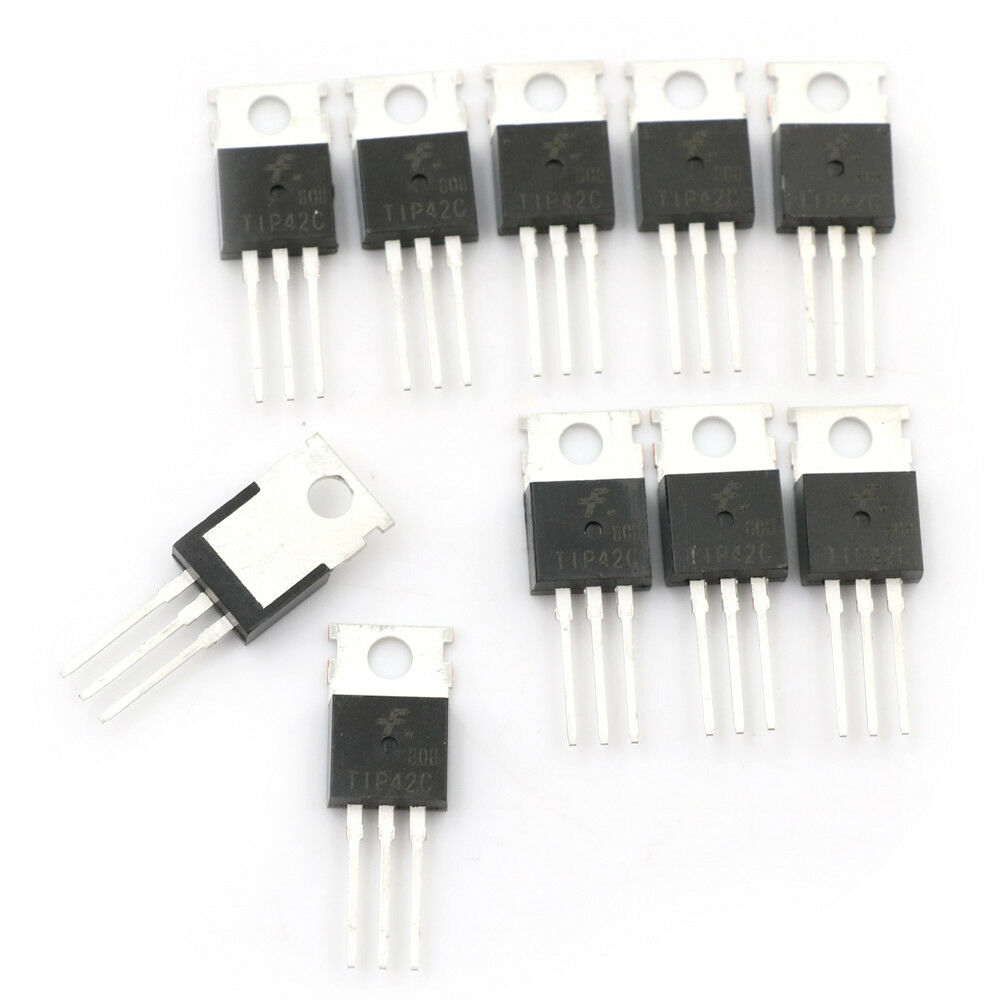 10pcs TIP42C TIP42 TO-220 POWER TRANSISTOR PNP Trio.l8