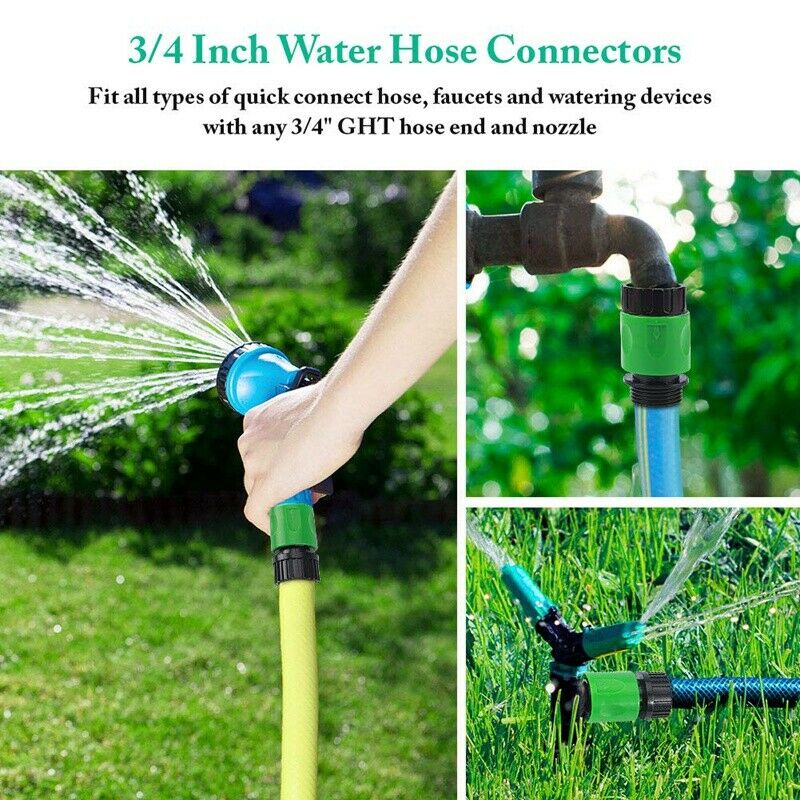 Garden  Connect Release Water Hose Fittings Plastic Connectors, Male & Female T7