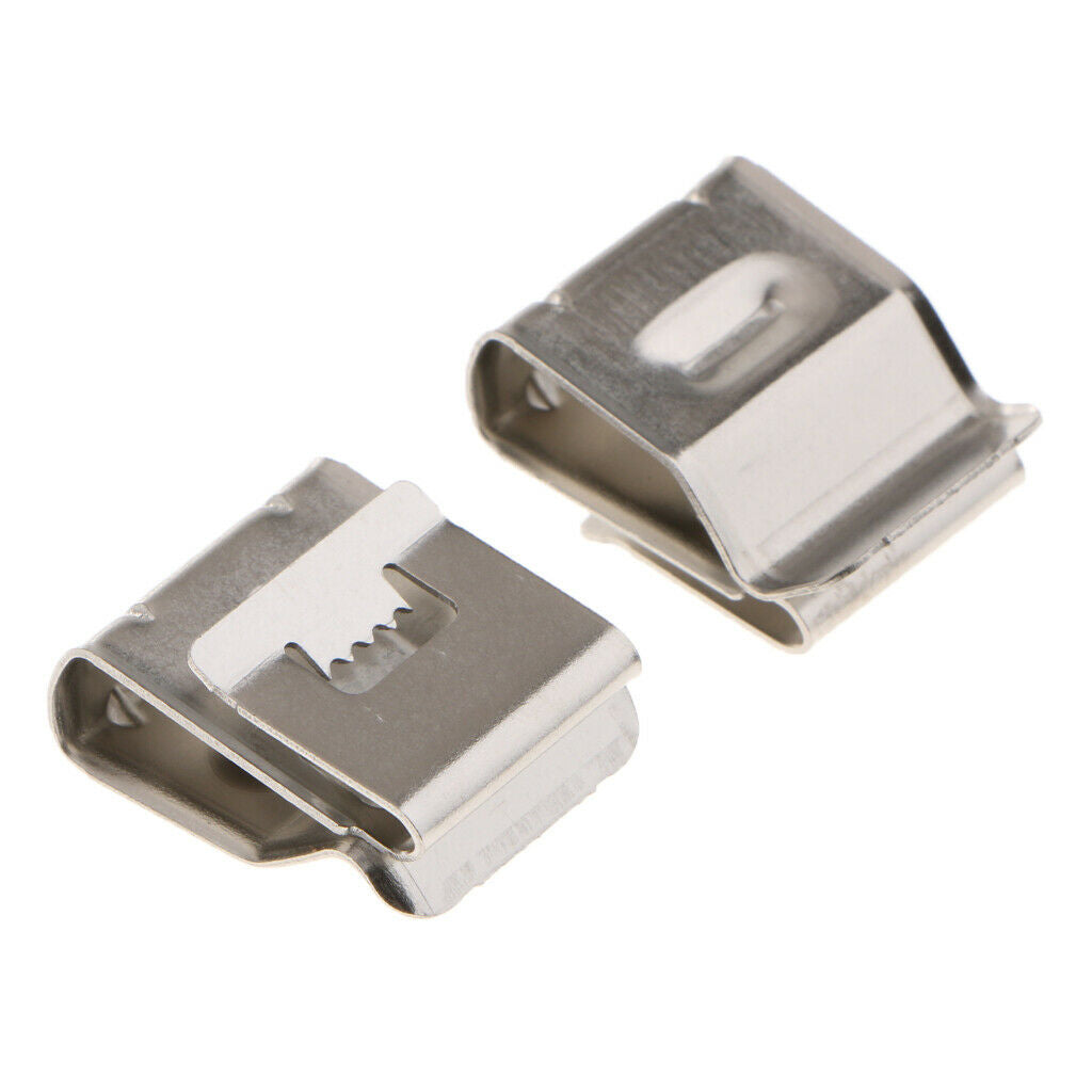 100Pcs Classic PV Type Stainless Steel Wire Clips, Solar Cable Fastener Clips