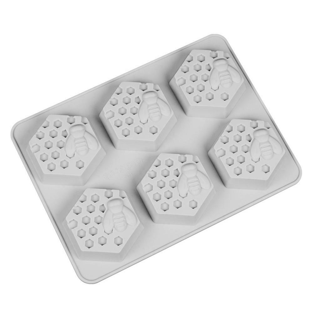 Silicone Bee Soap Mold DIY Handmade Chocolate Cake Maker Craft Kitchen Tool @