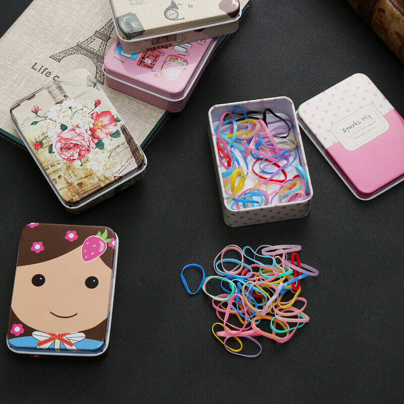 1PC Cartoon Tin Sealed Jar Packing Box Jewelry Candy Storage Cans Coin Gift  Qx