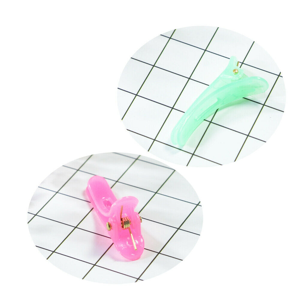 50pcs Cute Children Baby Alligator Clips Multicolor Plastic