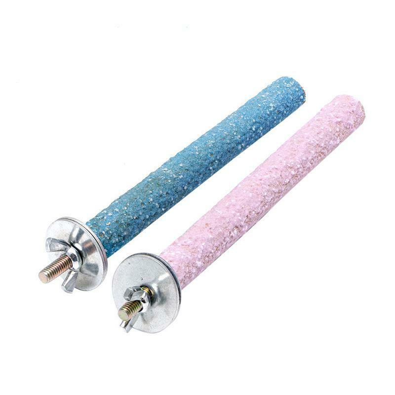 Colorful Pet Bird Parrot Chew Paw Grinding Toys Harness Cage Budgie Clean Tool