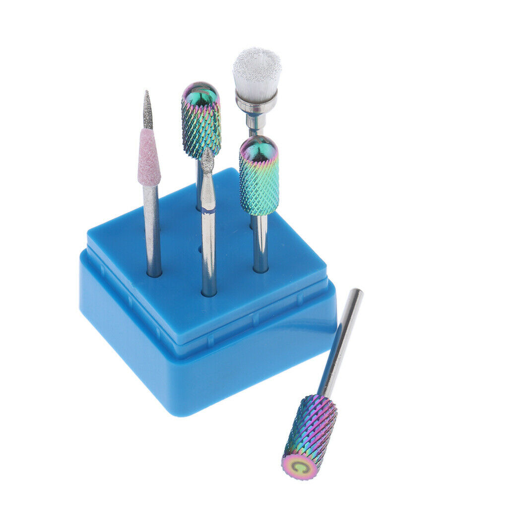 7-in-1 Carbide Nail Bits Polishing Grinding Head for Electric Drill Machine