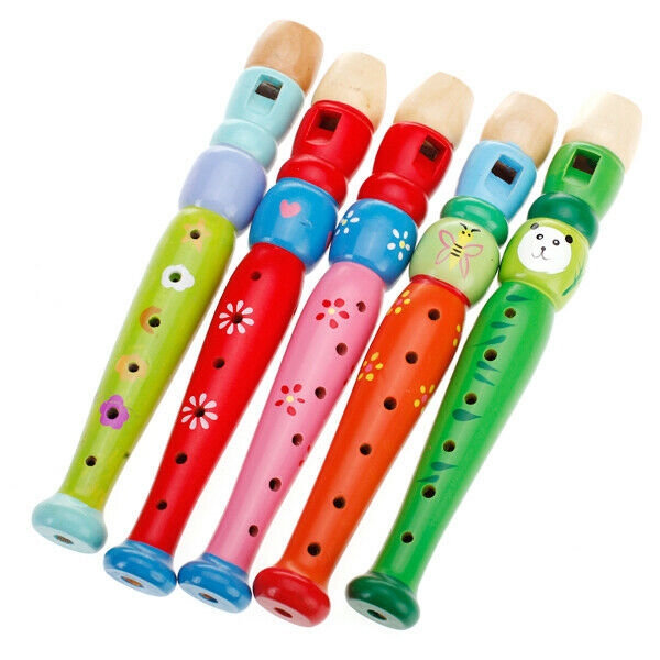 Wooden flute for children musical instruments toys for children, light and