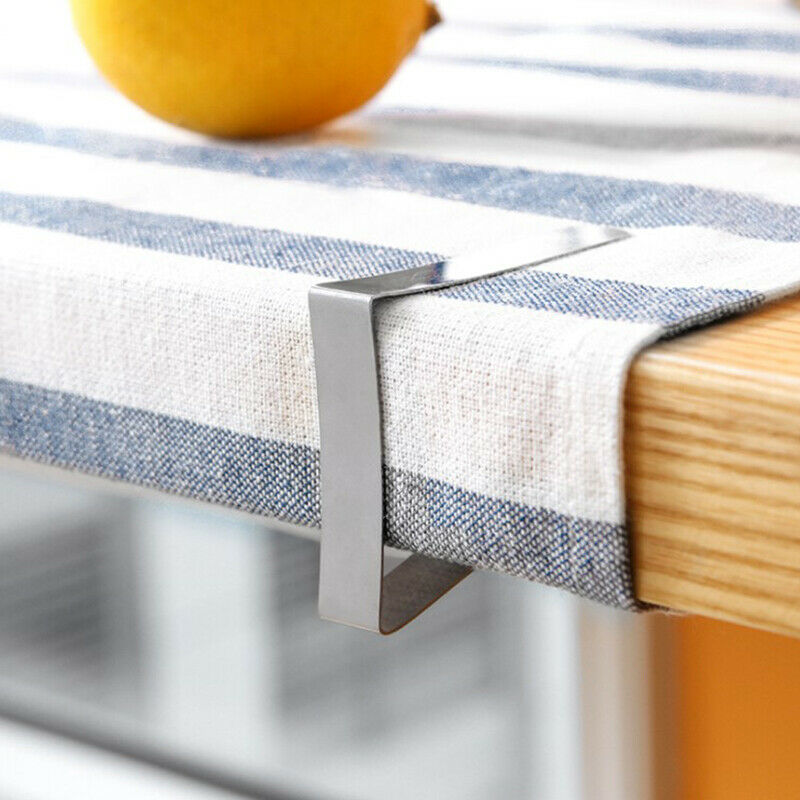 4pcs Stainless Steel Tablecloth Tables Cover Clip Holder Cloth Clam.l8