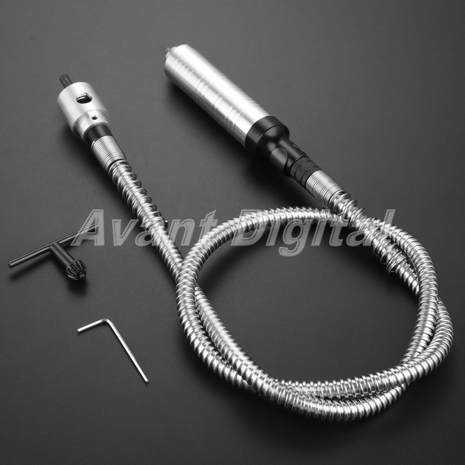 Flexible 14cm Grip Dia Shaft Set Stainless Steel Polishing Cutting Jade Carving