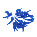 10 Pairs Silicone Anti Slip Ear Grip Temple Hooks Holder For Eyeglasses Blue