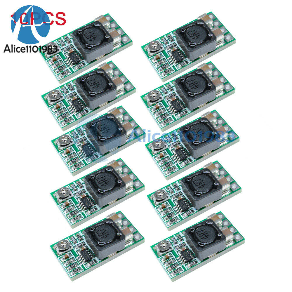 10PCS DC 12-24V To 5V 3A Step Down Adjustable Buck Converter Power Supply Module