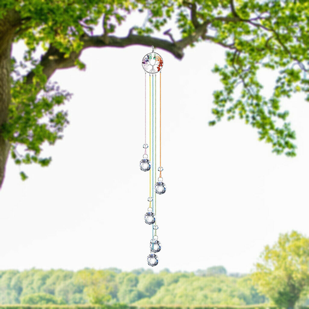 Crystal Prisms Suncatcher Window Rainbow Maker Home Garden Porch Decor