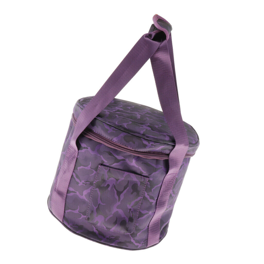 Thicken Double Zipper Portable Bag for Singing Bowl Case 10inch Camouflage