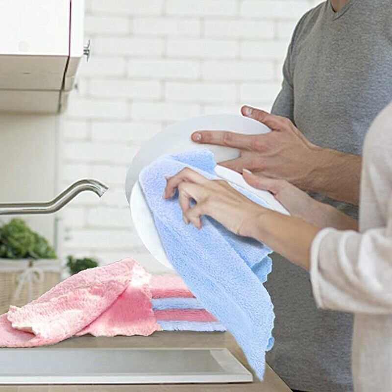 8 Pack Kitchen Dish Towels, Super Absorbent Fast Drying Kitchen Rags, Non StK9U7