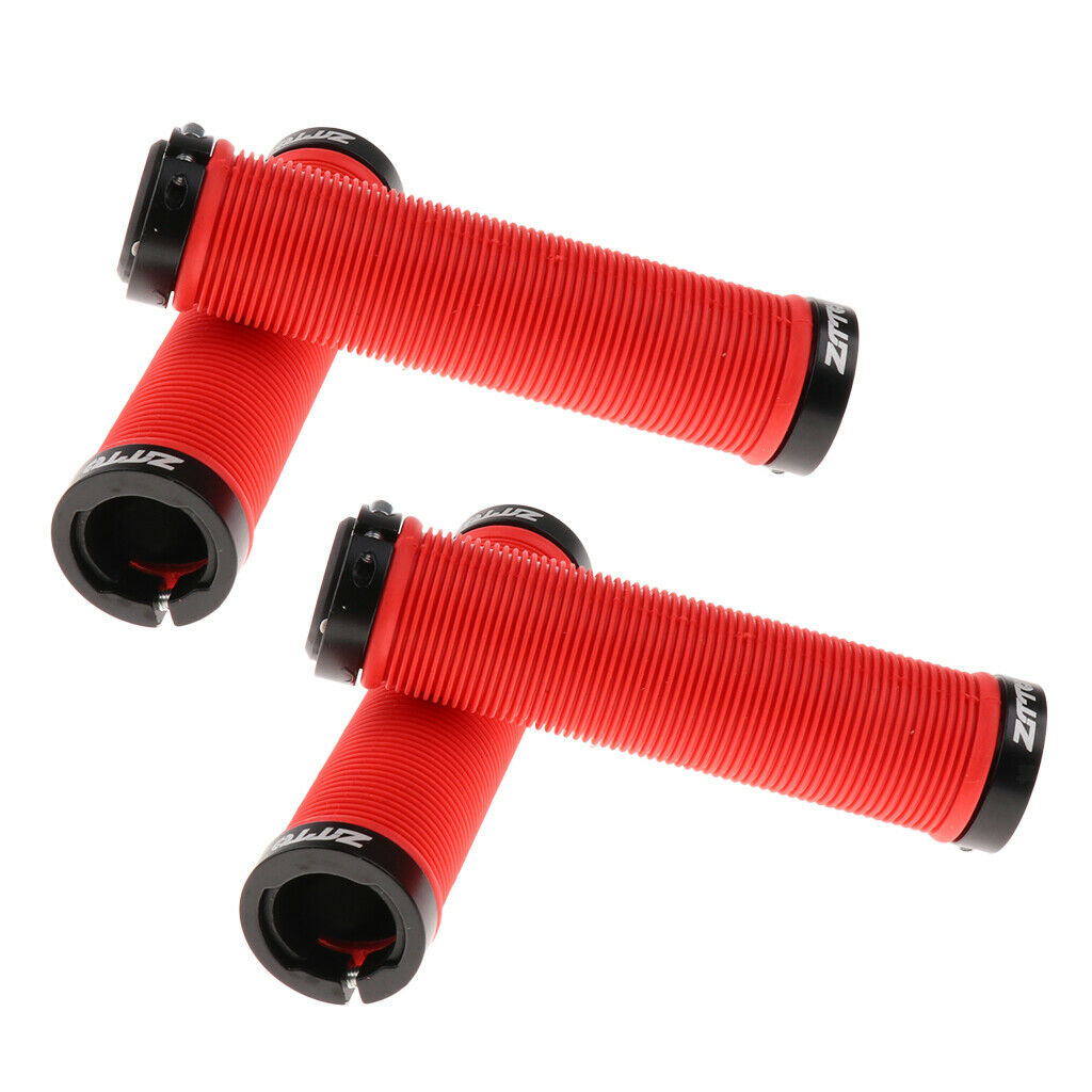 4 Anti-slip Gel  Handlebar Grips MTB BMX Fix Gear Bike Double Lock-on