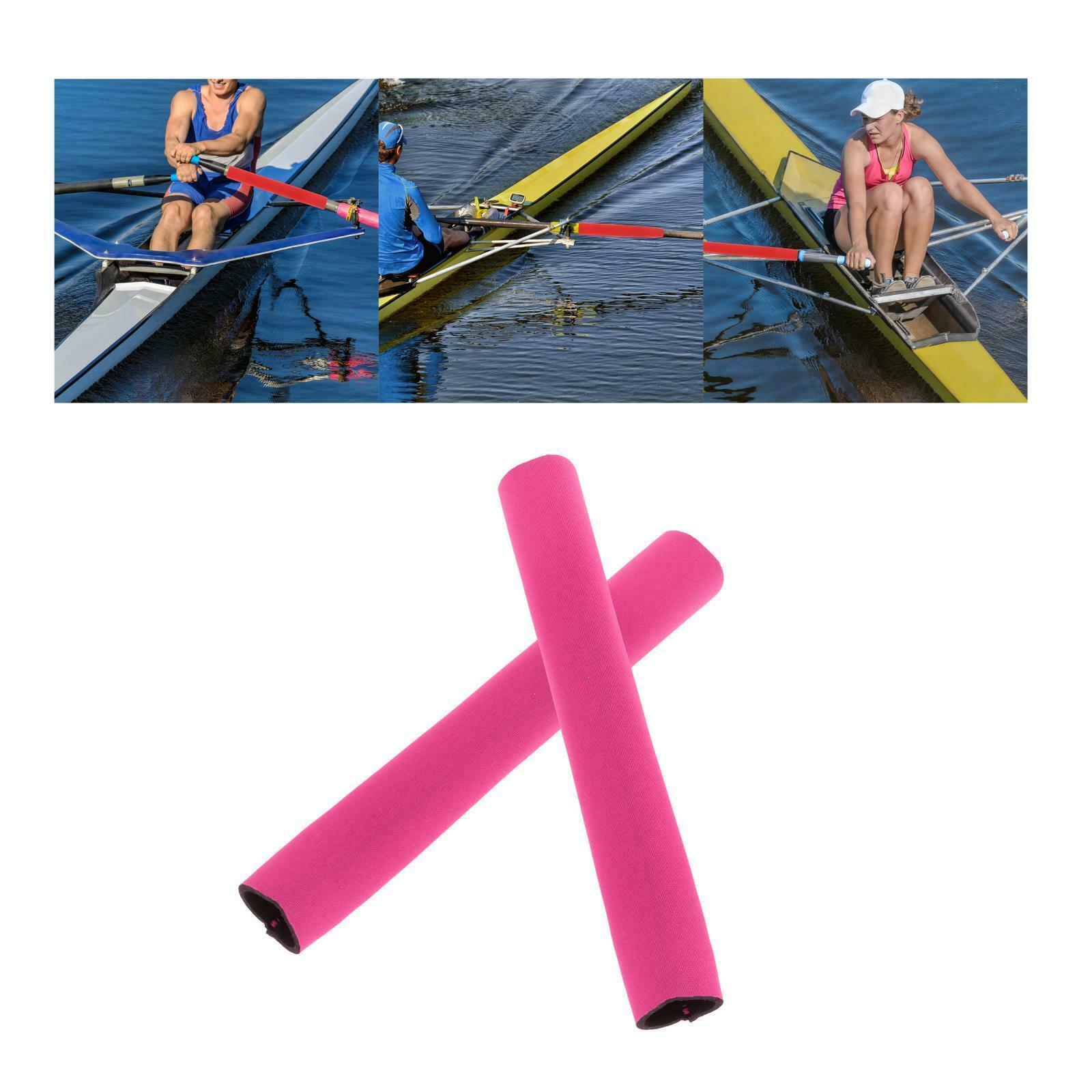 Kayak Paddle Grip 25cm Paddles Shaft Rubs Prevent Protect Sleeves Rose Red