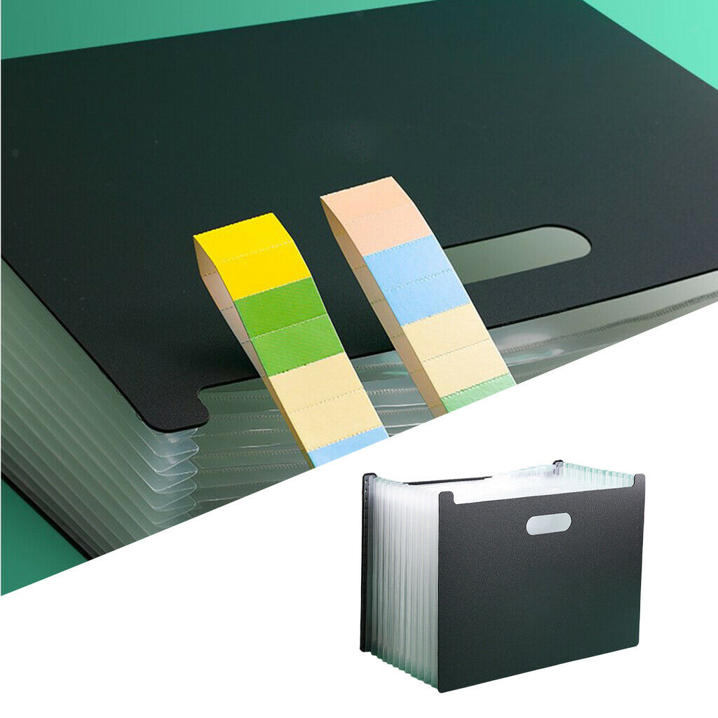 A4 File Organizer Expanding File Folder File Organizer Box - Black 1