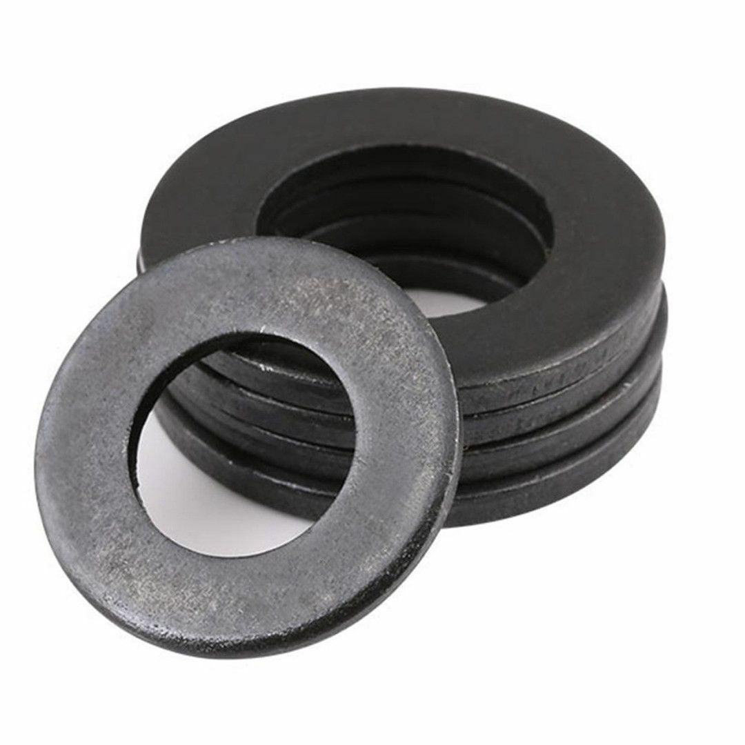 350pcs Set 7 Sizes Black Nylon Flat Washer Assortment Kit M2/M2.5/M3/M4/M5/M6/M8