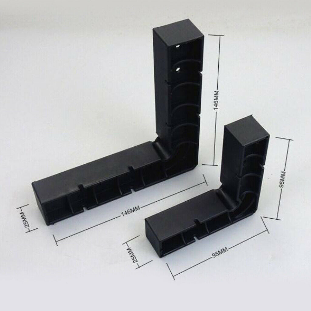 2pcs 90 Deg L-Shape Square Right Angle Clamps Corner Clamping Ruler Plastic