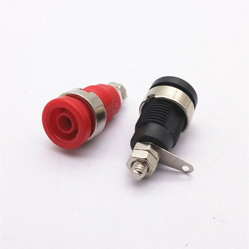 10Pcs Multimeter Banana Jack Test Probe Binding Posts 4 Mm Banana Jack Nuts