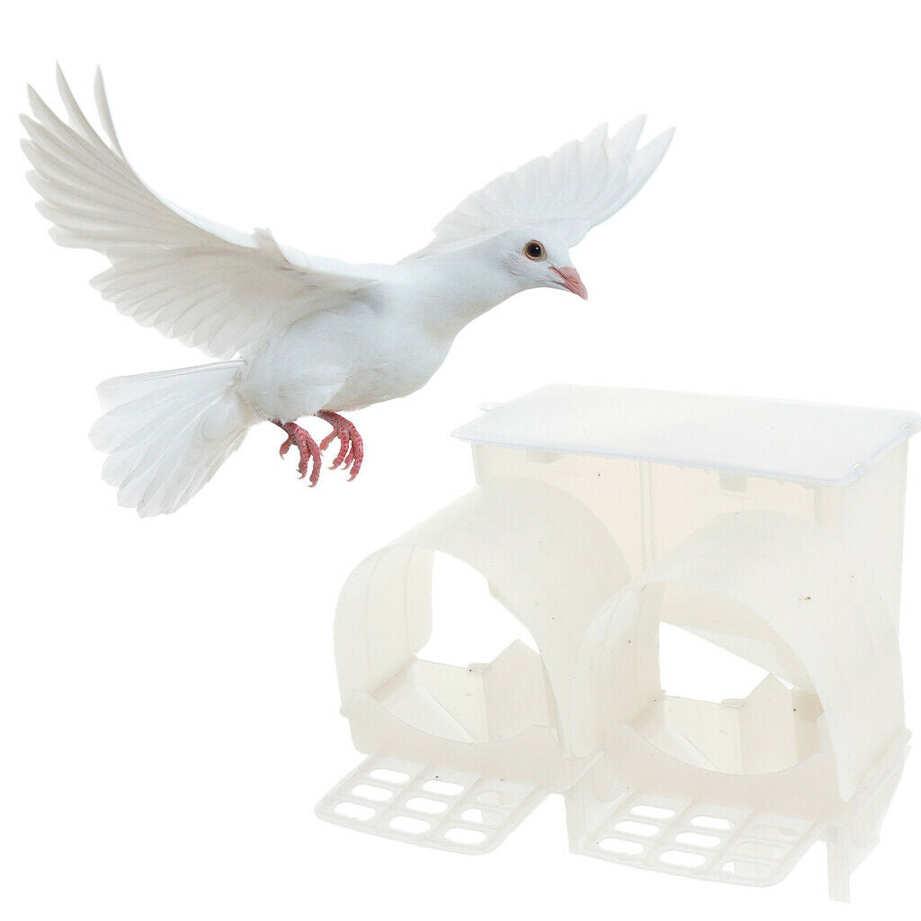 Practical Long Life Service Pigeon Supplies Double Feed Boxes Multifunction