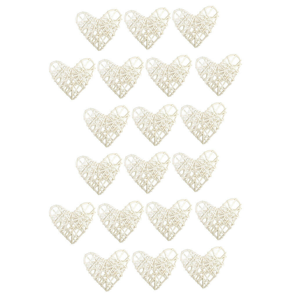 20 Pcs Heart Rattan Balls Rattan Balls Decorative Balls Rattan Ball Wedding