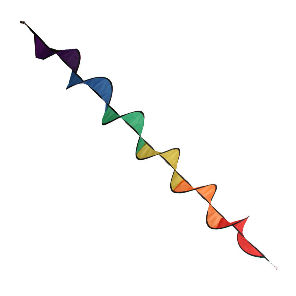 5 Packs Rainbow Hanging Wind Spinner, for Garden / Camping / Yard Decoration