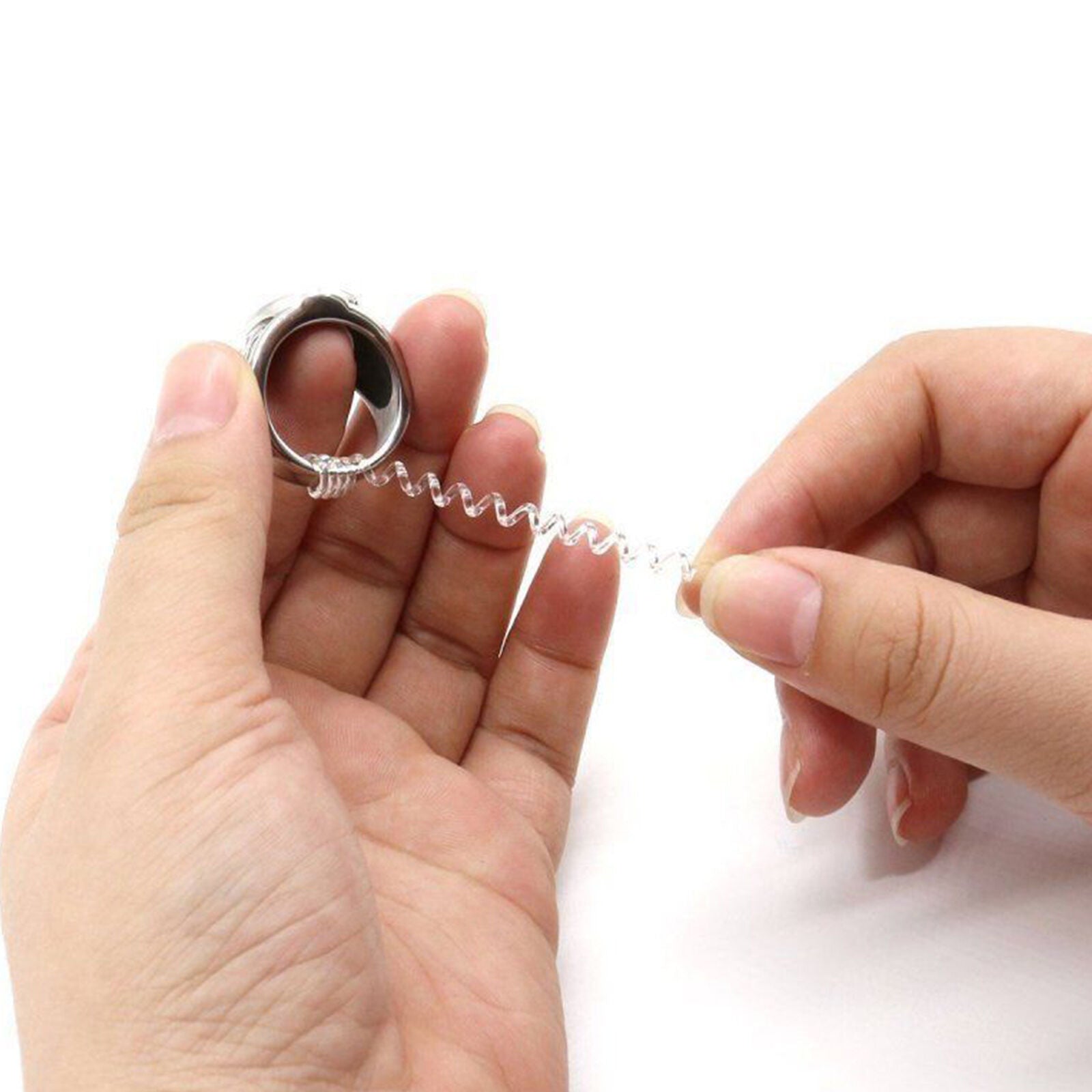Ring Size Adjuster Reducer Resizing Guard Tightener Ring Spring Rope